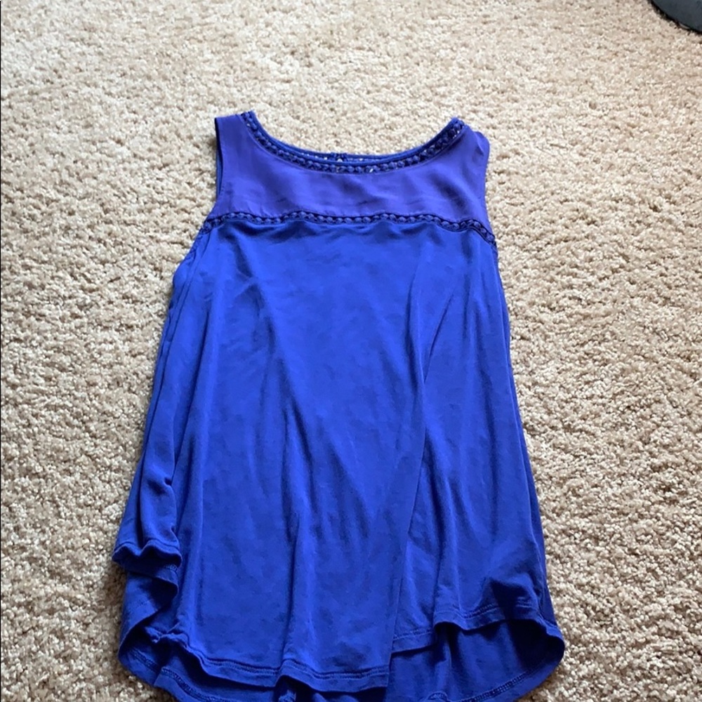 Old Navy blue tank top.